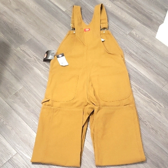 Dickies Brown Jumpsuit with Adjustable Straps and Relaxed Fit - Picture 4 of 6